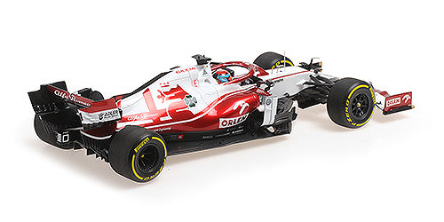 1:18 Alfa Romeo F1 Orlen C41 #7 - Bahrain GP - 2021 - Formula 1 - Alfa Romeo Racing - Kimi Raikkonen - Minichamps - 117 210107