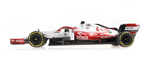 1:18 Alfa Romeo F1 Orlen C41 #7 - Bahrain GP - 2021 - Formula 1 - Alfa Romeo Racing - Kimi Raikkonen - Minichamps - 117 210107