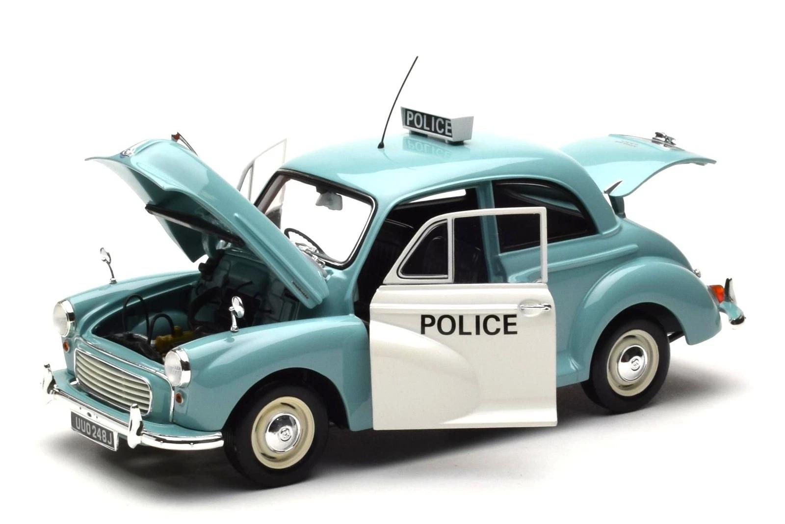 1:18 Morris Minor (RHD) - Police - 1959 - Blue/White - Minichamps - 150 137090