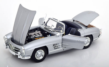 1:18 Mercedes-Benz 300SL Roadster - 1957 - Silver - Minichamps - 180 039030