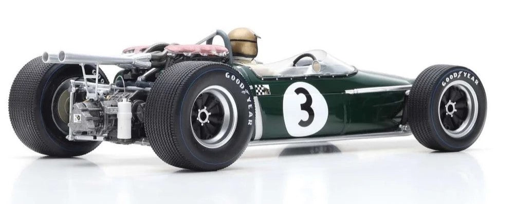 1:18 Brabham F1 BT24 #3 - French GP - Winner - 1967 - Formula 1 - Brabham Racing Organisation - Jack Brabham - Spark Model - 18S503