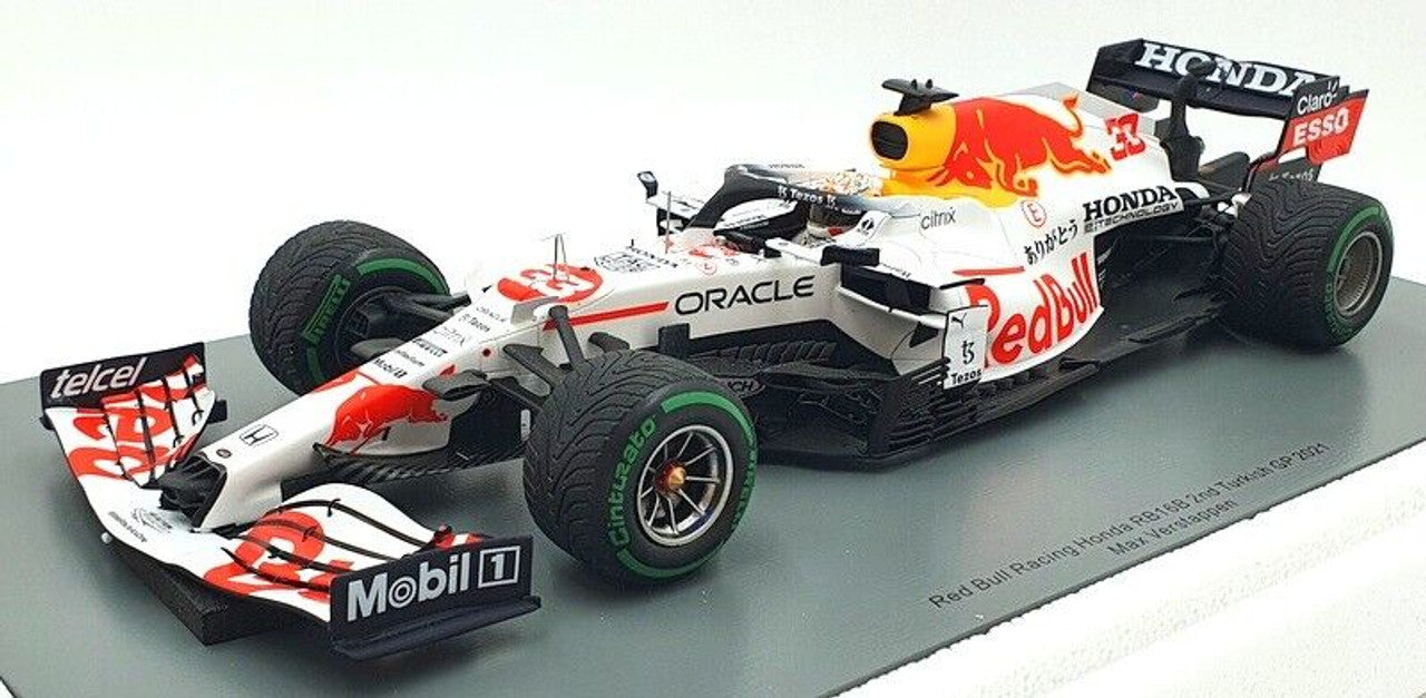 1:18 Red Bull Racing F1 Honda RB16B #33 - Turkish GP - 2nd Place - 2021 - Formula 1 - Red Bull Racing Honda - Max Verstappen - Spark Model - 18S605
