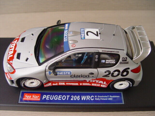 1:18 Peugeot 206 WRC - Rally Finland Winner - 2002 - Marcus Gronholm - Sun Star - 3852