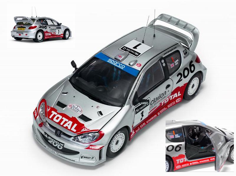 1:18 Peugeot 206 WRC - Rally Great Britain - 2002 - Richard Burns - Sun Star - 3854