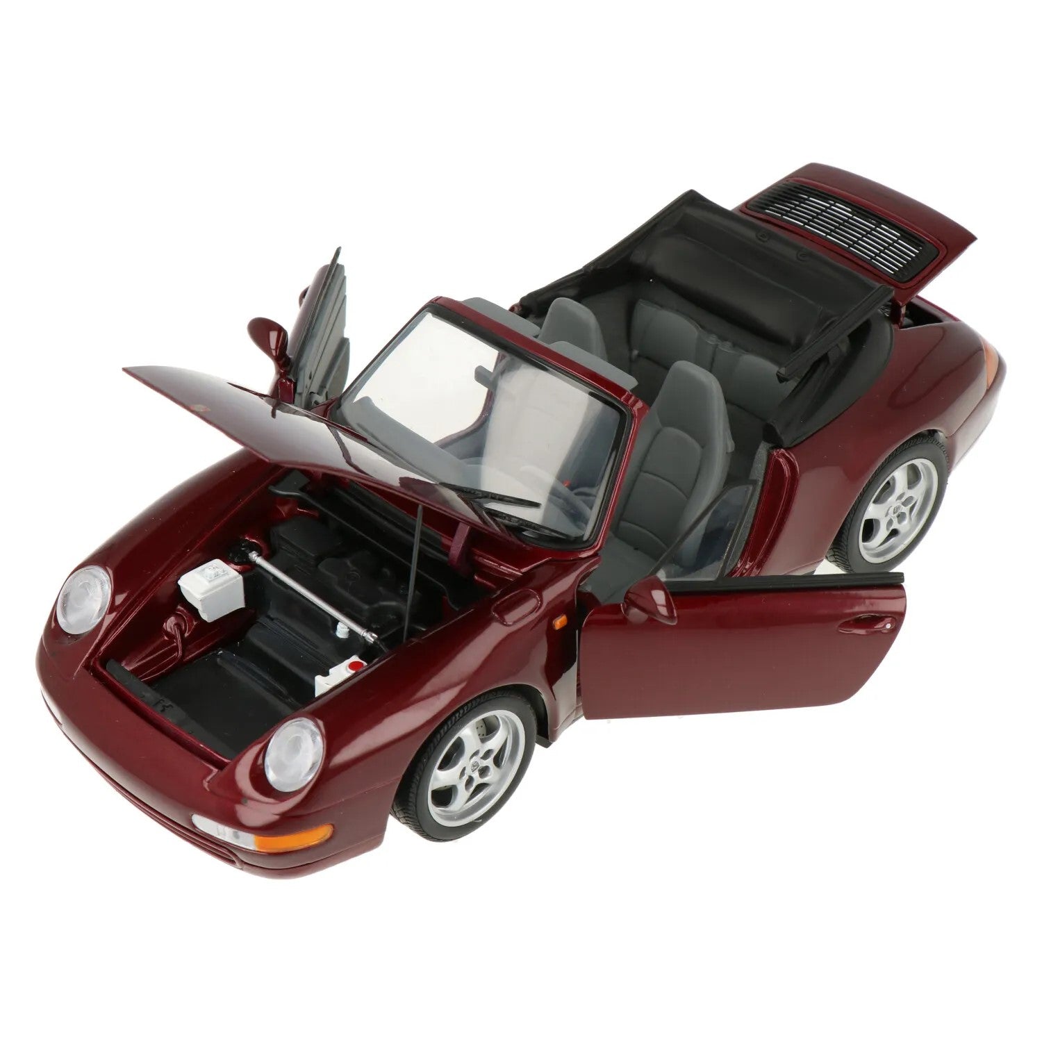 1:18 Porsche 911 (993) Cabriolet - Metallic Red - UT Models - 27808