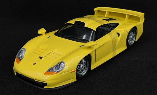 1:18 Porsche 911 GT1 - 1997 - Yellow - UT Models - 27848