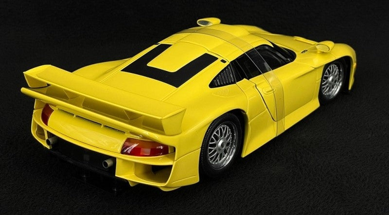 1:18 Porsche 911 GT1 - 1997 - Yellow - UT Models - 27848